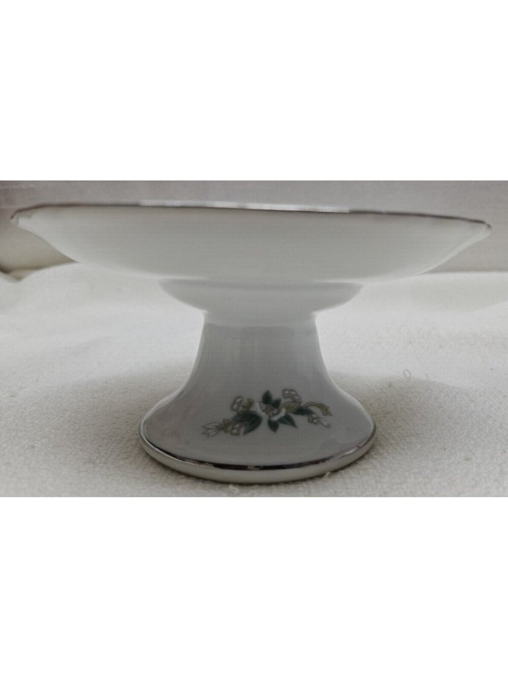 25th Anniversary Pedestal Cake Stand Silver Jubilee Wedding Bells Compote - Picture 5 of 14